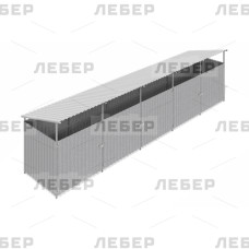 Контейнерная площадка с дверьми (5 контейнеров)