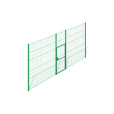 Ограждение из сетки 3D со столбом и калиткой (h=3 м) Ограждение из сетки 3D со столбом и калиткой (h=3 м)